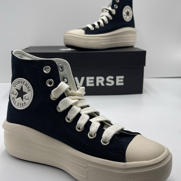 Converse WMNS A09899C CTAS MOVE HI
BLACK/NATURAL IVORY/EGRET Platforms Sneakers - Picture 15 of 16